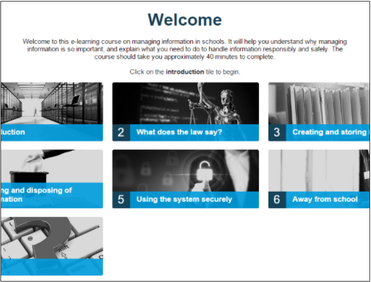 Data Protection E-Learning Course for the Education Sector 0 Data Protection E-Learning Course for the Education Sector